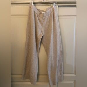 Beige Knit Lounge Pants